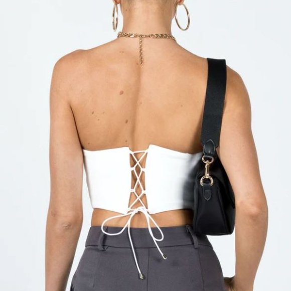 White Strapless Corset Top - BNWOT (CARLIE TOP WHITE) - Picture 4 of 10